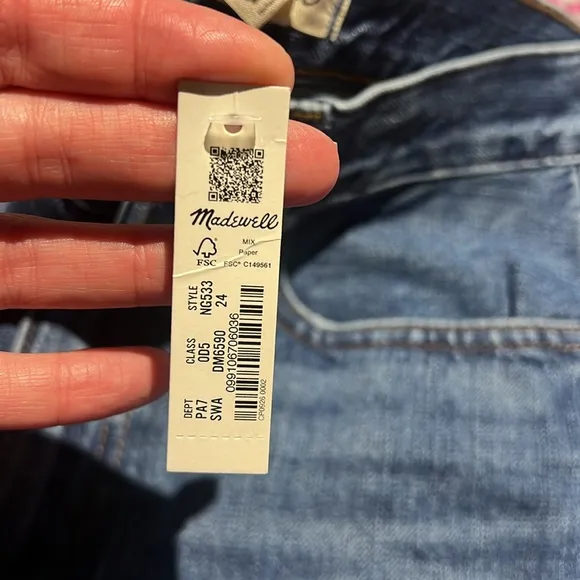 Madewell Slouchy Boy Jean Size 24 NWT