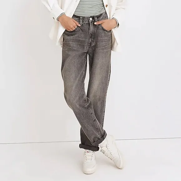 Madewell Slouchy Boygjean in Glennbay Wash