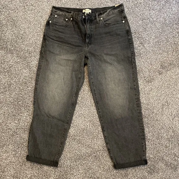Madewell Slouchy Boygjean in Glennbay Wash