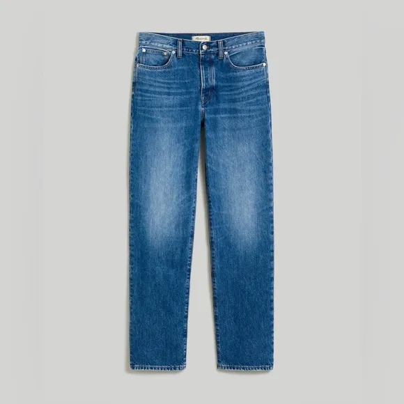 Madewell Women’s Tall Low-Slung Straight Jeans NM758 Sz 29T In Palmina Wash NWOT
