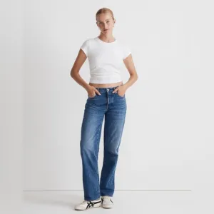 Madewell Women’s Tall Low-Slung Straight Jeans NM758 Sz 29T In Palmina Wash NWOT