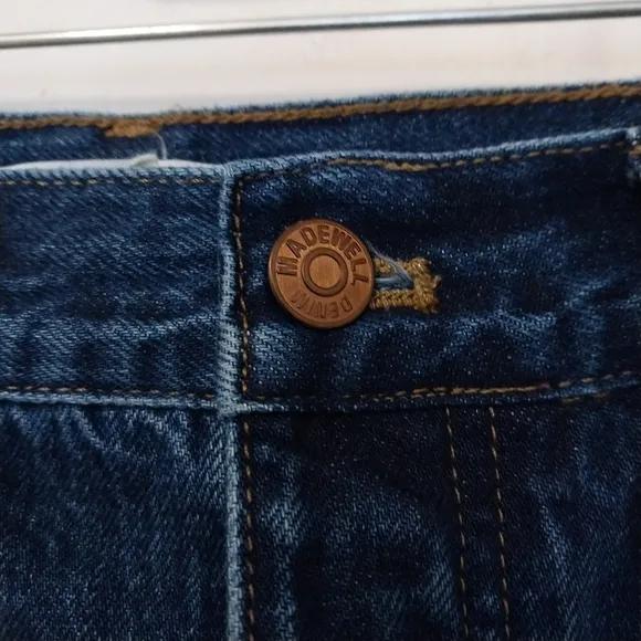 Madewell X Kule Dadjean Button Fly Streight Leg Cotton Slouchy Retro 90s