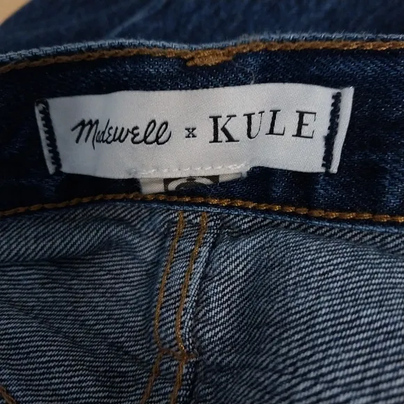 Madewell X Kule Dadjean Button Fly Streight Leg Cotton Slouchy Retro 90s