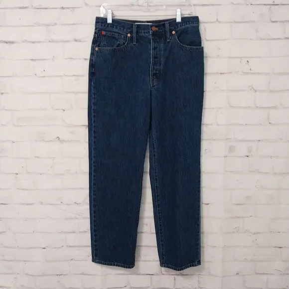 Madewell X Kule Dadjean Button Fly Streight Leg Cotton Slouchy Retro 90s