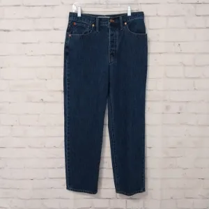 Madewell X Kule Dadjean Button Fly Streight Leg Cotton Slouchy Retro 90s