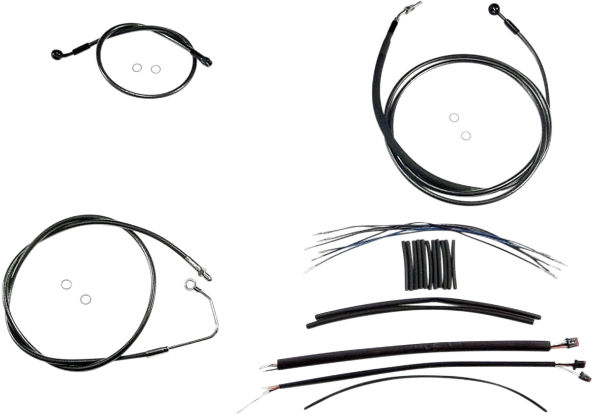 Magnum 487931 Black Pearl Handlebar Installation Kit for 12-14in. Ape