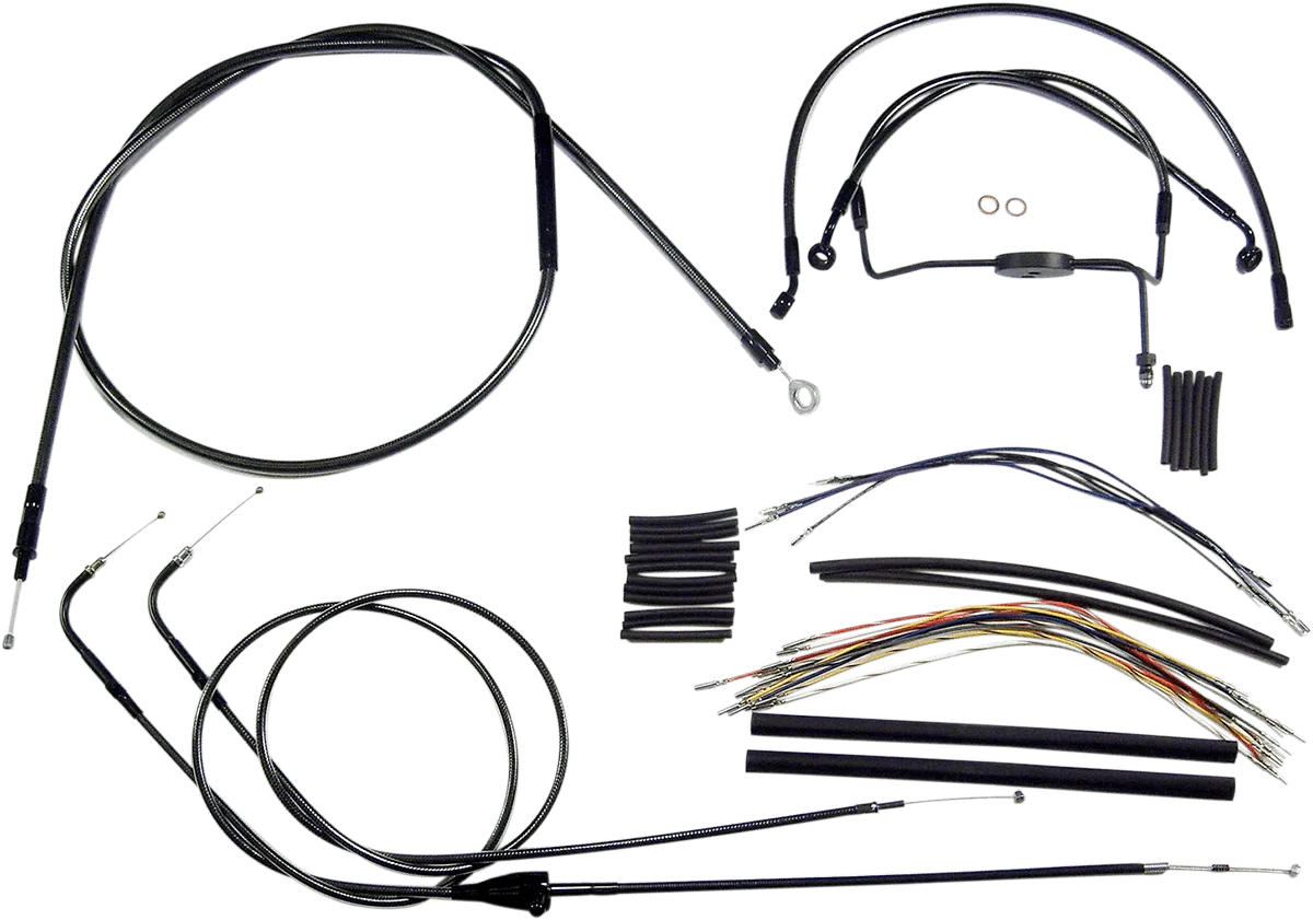 Magnum 487931 Black Pearl Handlebar Installation Kit for 12-14in. Ape