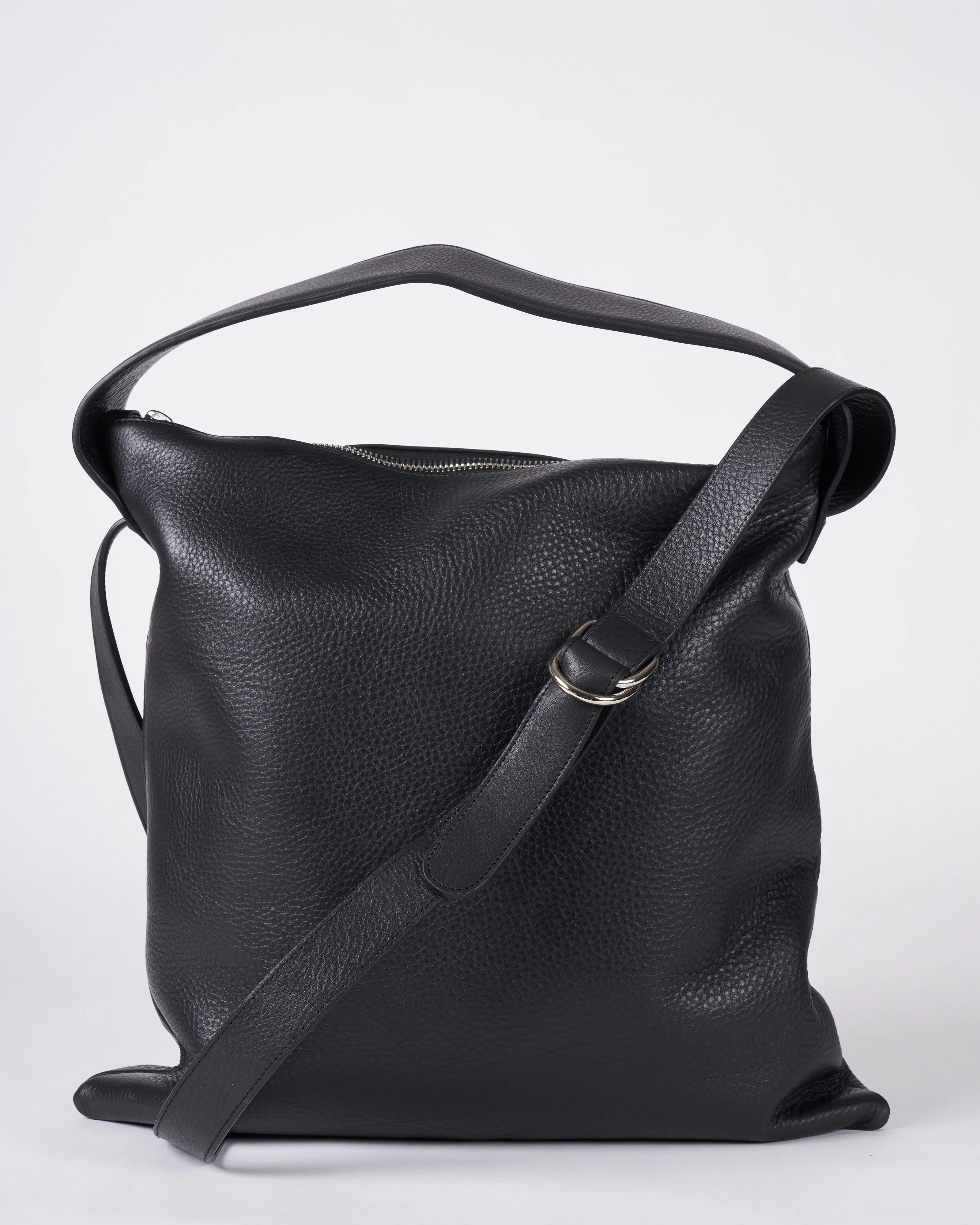 maj shoulder/crossbody - black leather