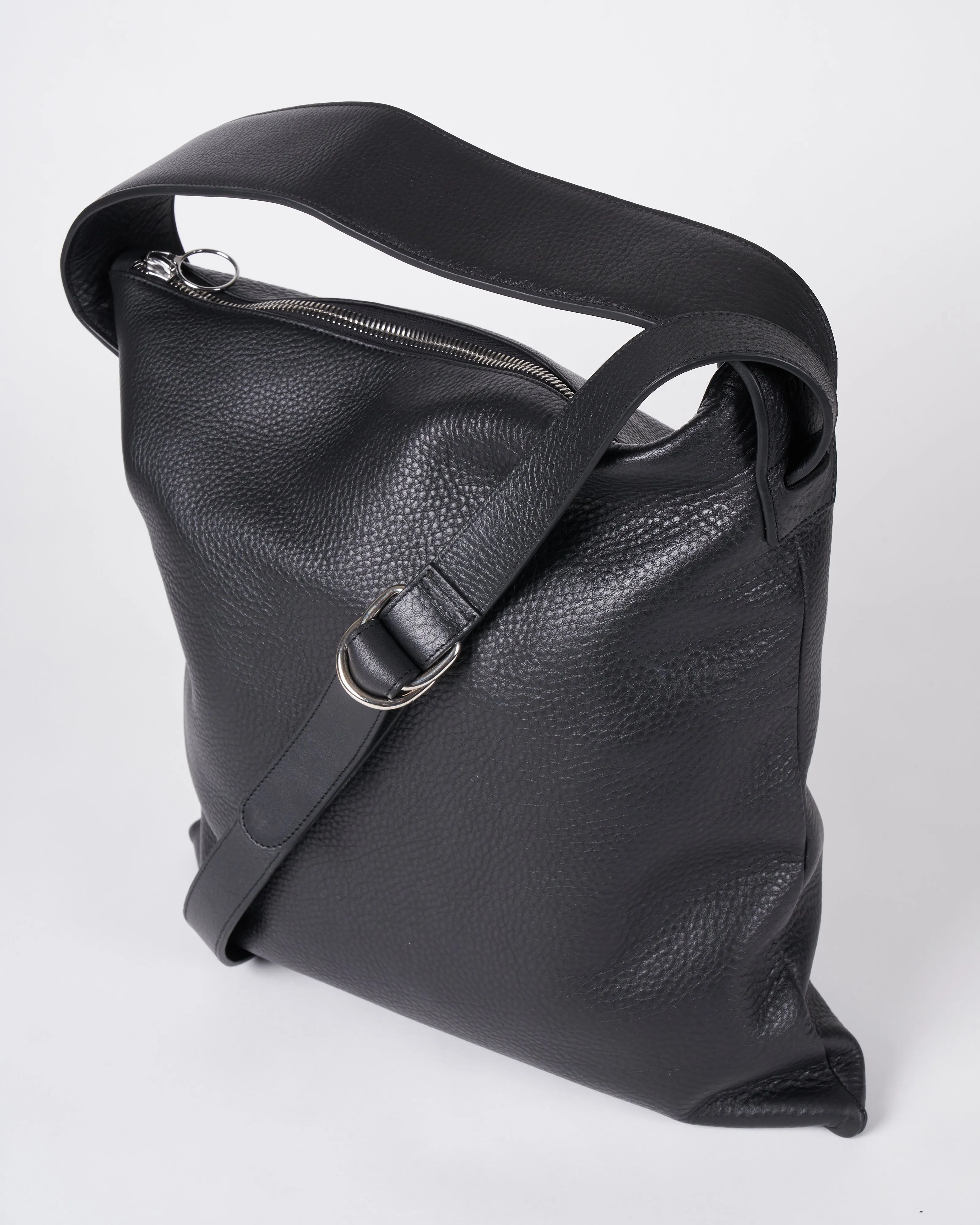 maj shoulder/crossbody - black leather