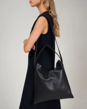maj shoulder/crossbody - black leather
