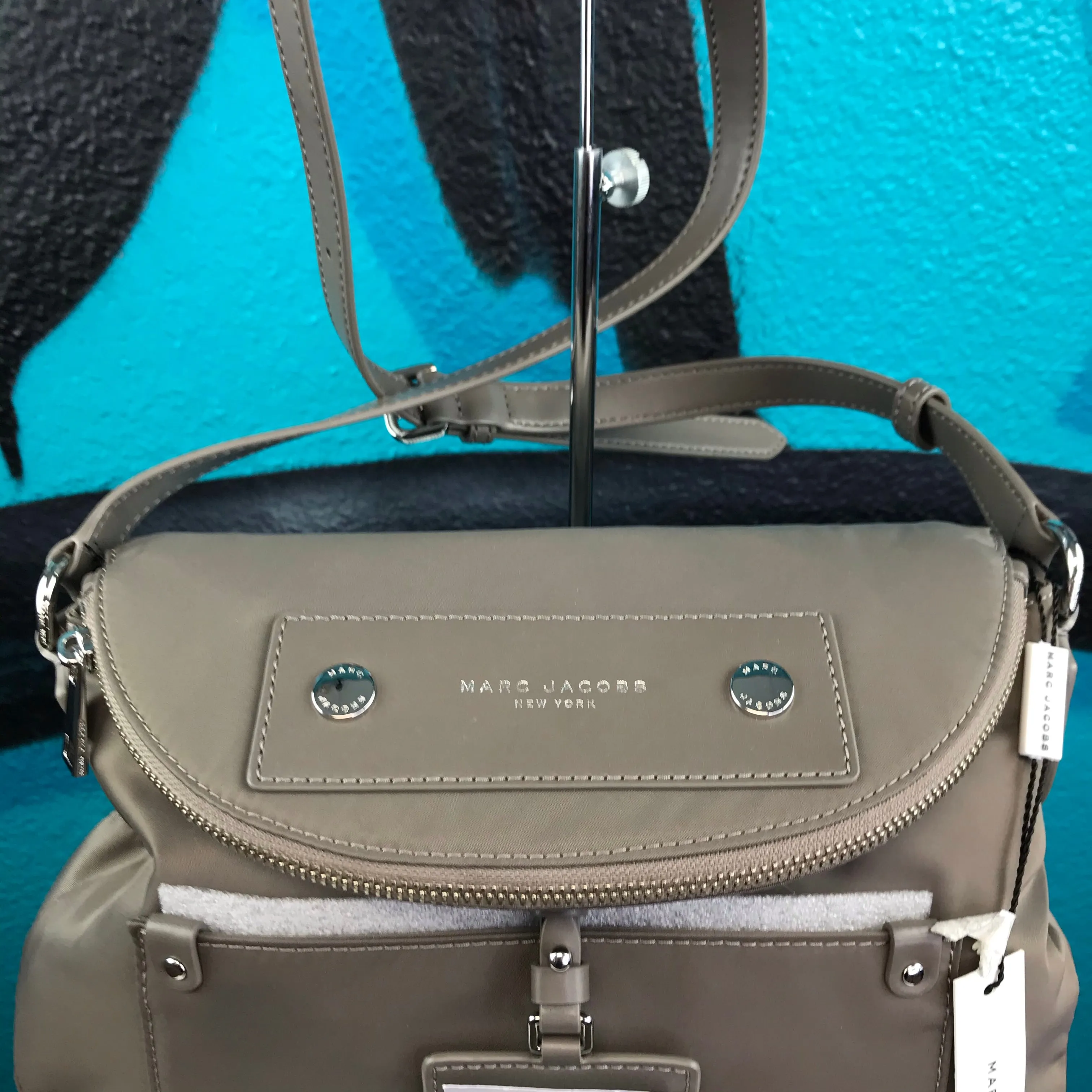 Marc Jacobs Sasha Grey Quarts Nylon Crossbody