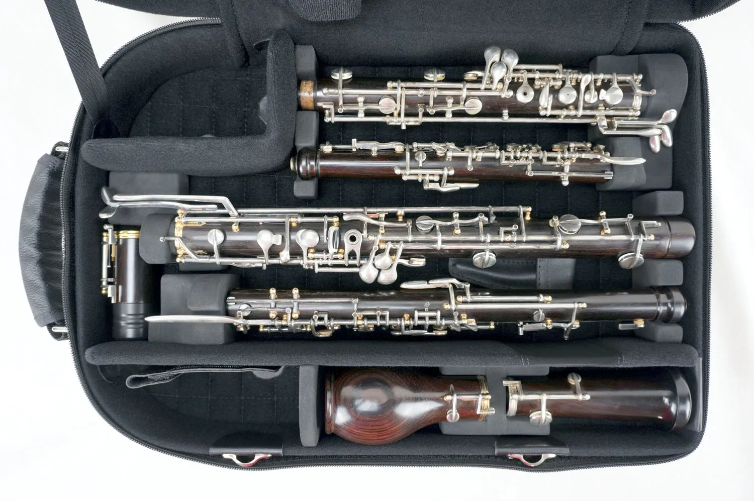 Marcus Bonna Case for Oboe and English Horn with Backpack Extension Attached- Black Nylon