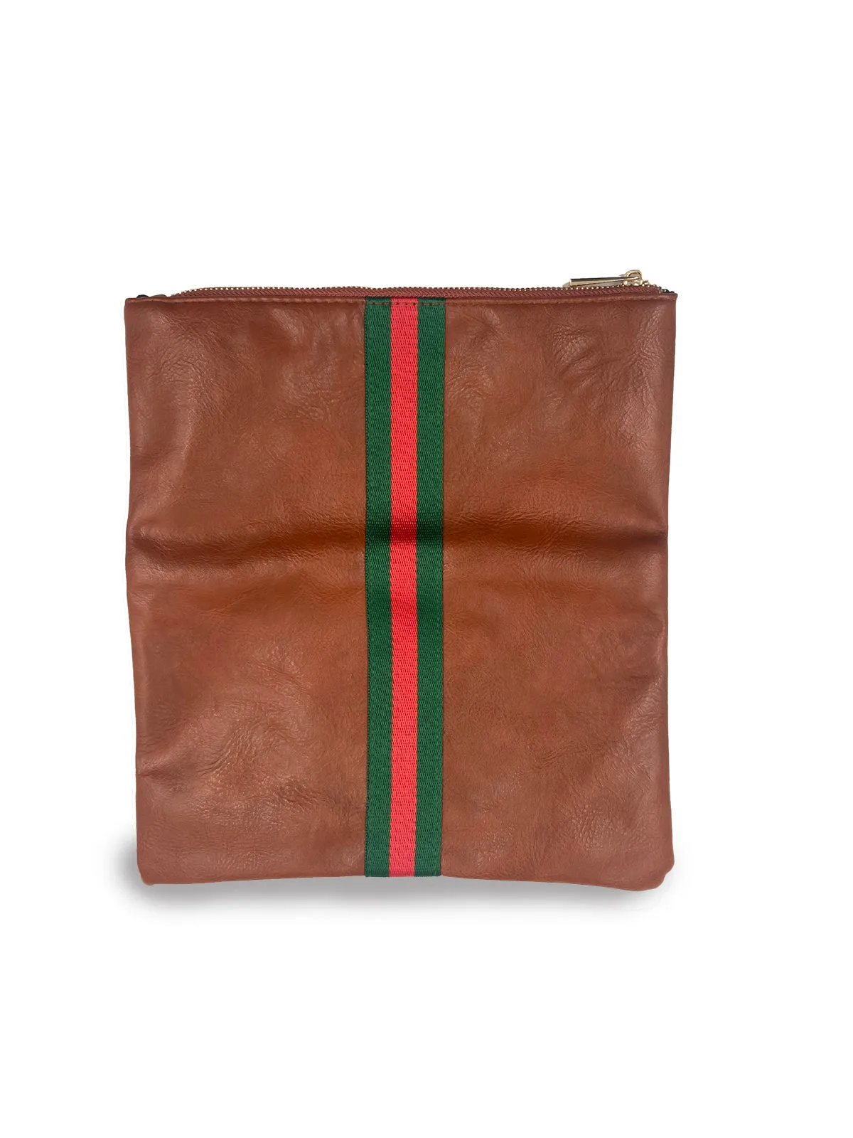 Maren Stripe Foldover Clutch