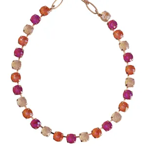 Mariana "Dreamsicle" Rose Gold Plated Must-Have Everyday Crystal Necklace, 3252 160-1rg
