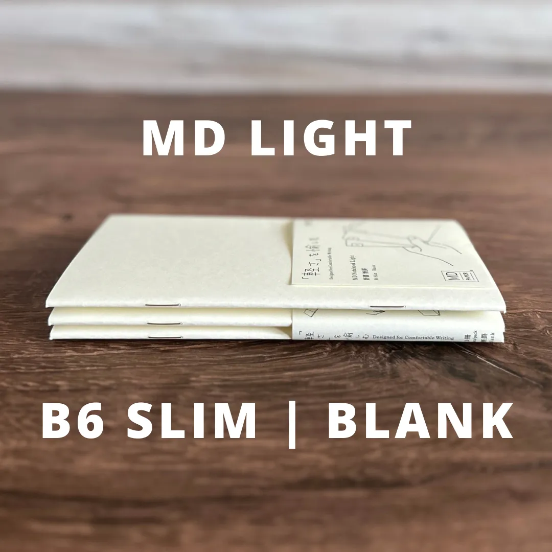 [MD] LIGHT Notebook - pack of 3 (B6 Slim)