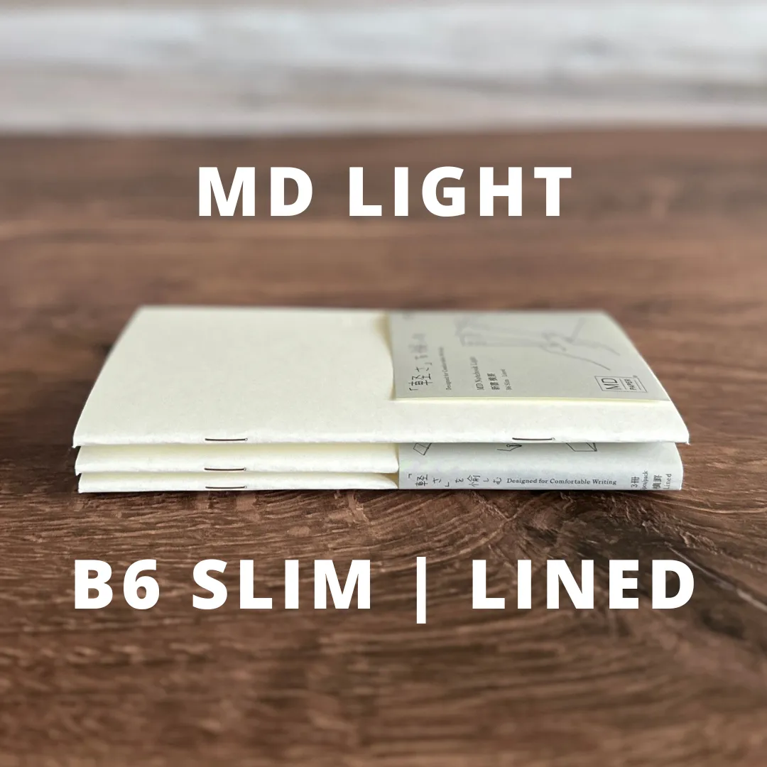 [MD] LIGHT Notebook - pack of 3 (B6 Slim)