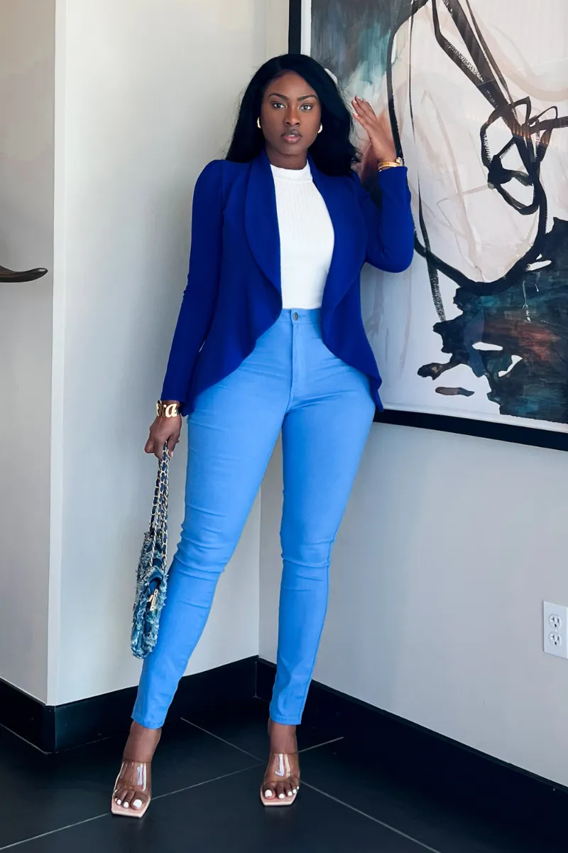 MEET AND GREET BLAZER (ROYAL BLUE) | TOP