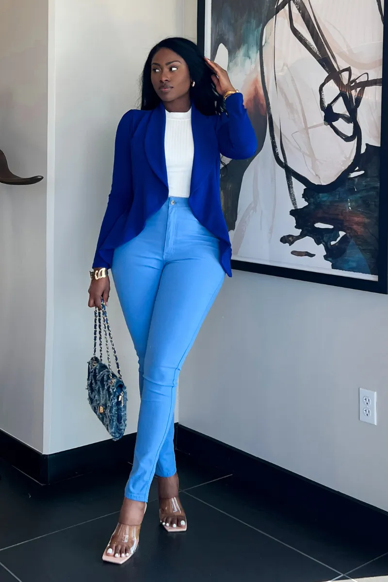 MEET AND GREET BLAZER (ROYAL BLUE) | TOP