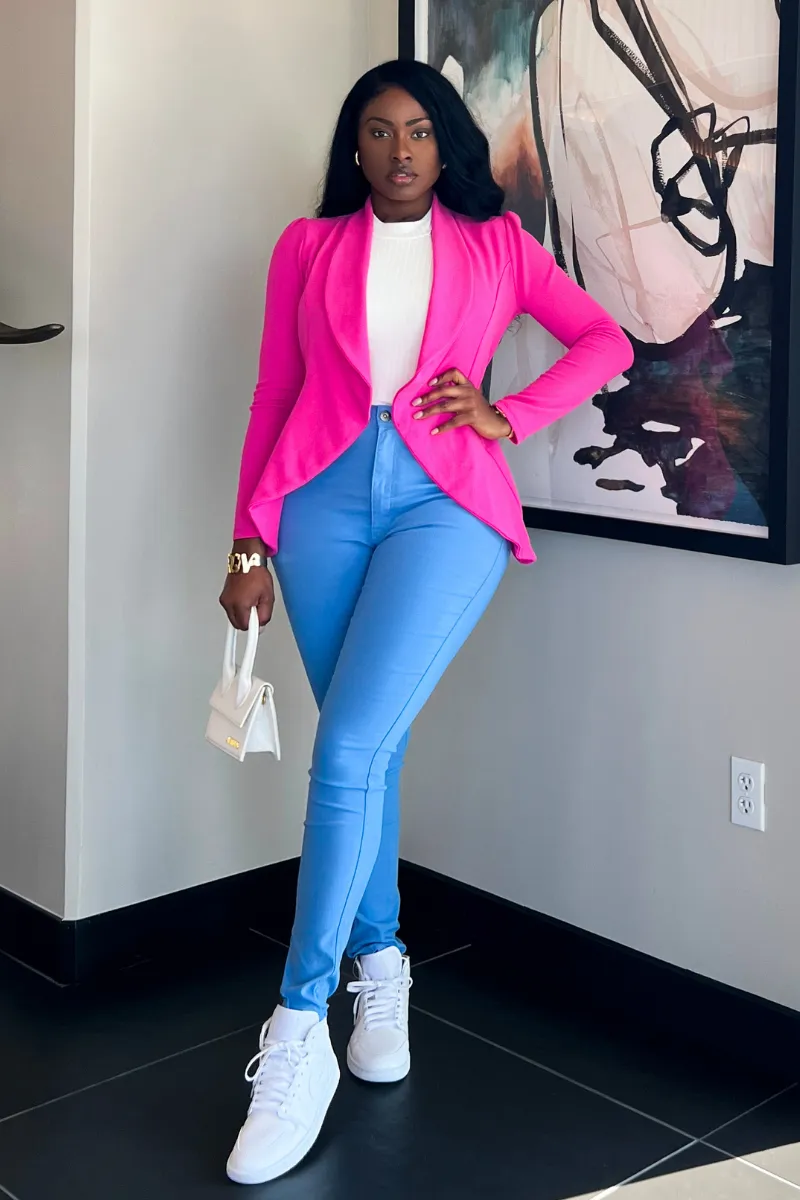 MEET AND GREET BLAZER (ROYAL BLUE) | TOP