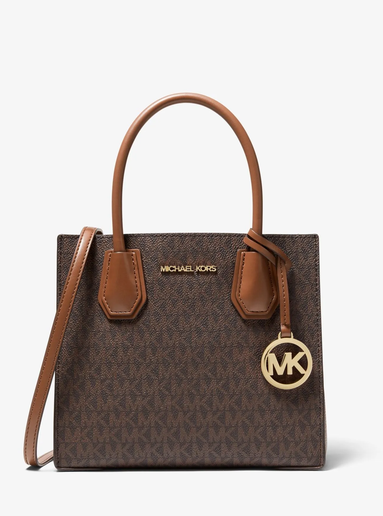 Mercer Medium Logo and Leather Accordion Crossbody