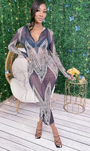 Mesh Maxi Dress