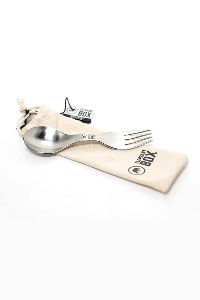 Metal pocket friendly spork