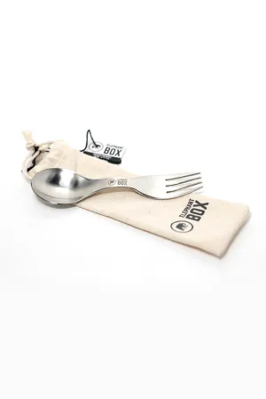 Metal pocket friendly spork
