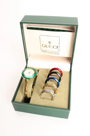 Metallic Bezels Bangle Bracelet Watch Boxed Set