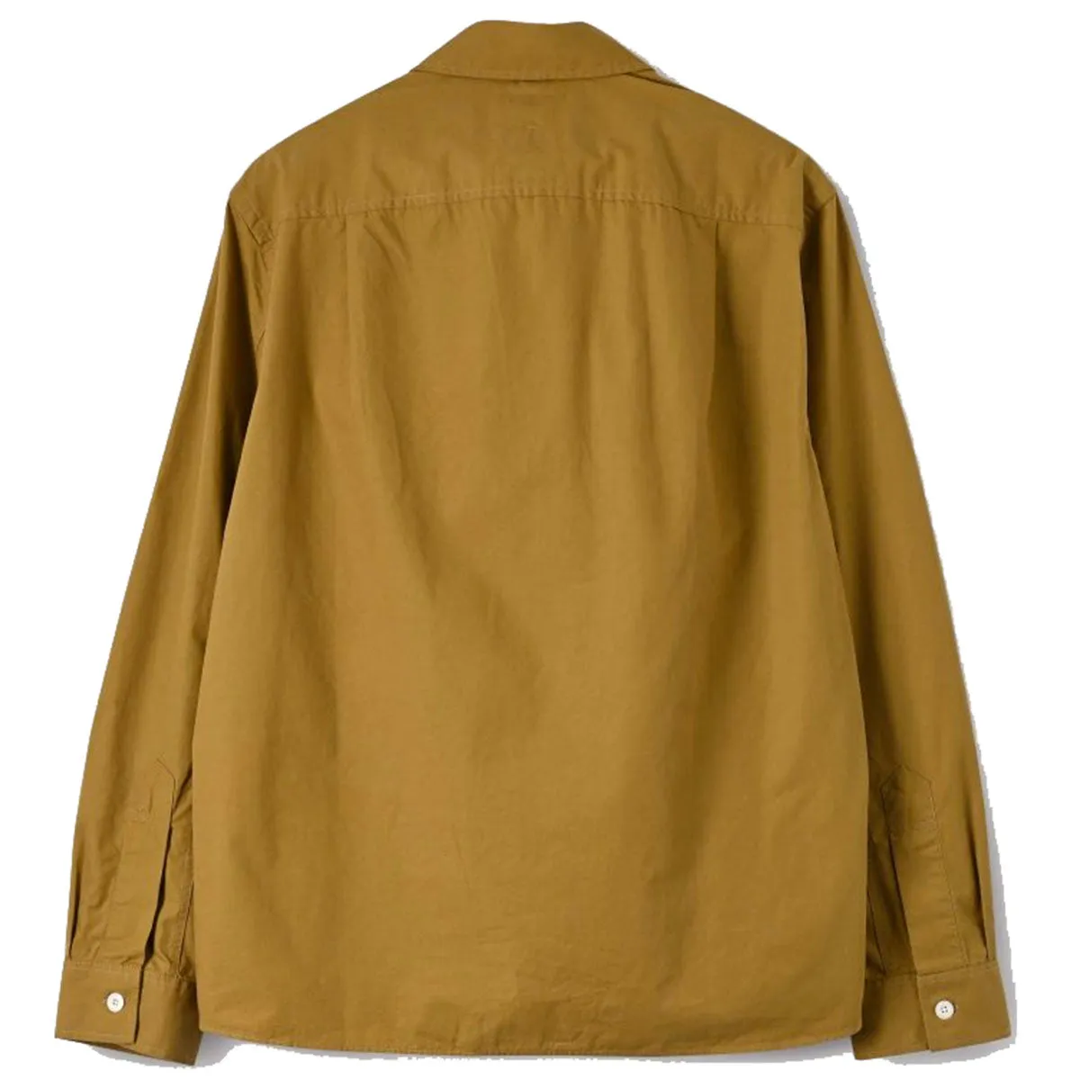 MHL Overall Shirt Washed  Cotton Poplin Ochre
