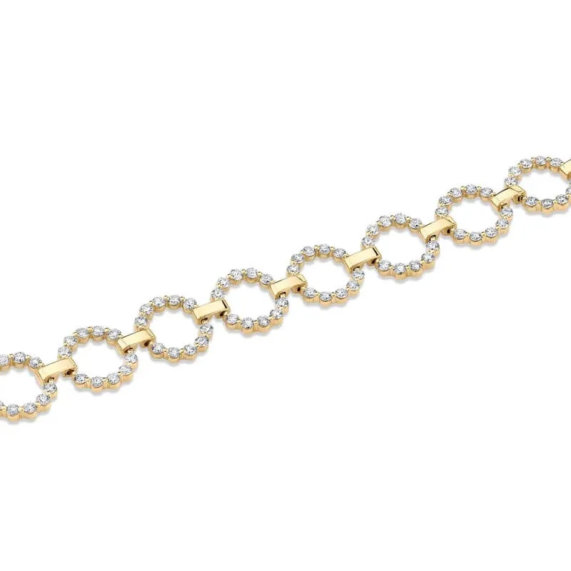 Michael M Cloud Infinity Diamond Women's Bracelet BR381
