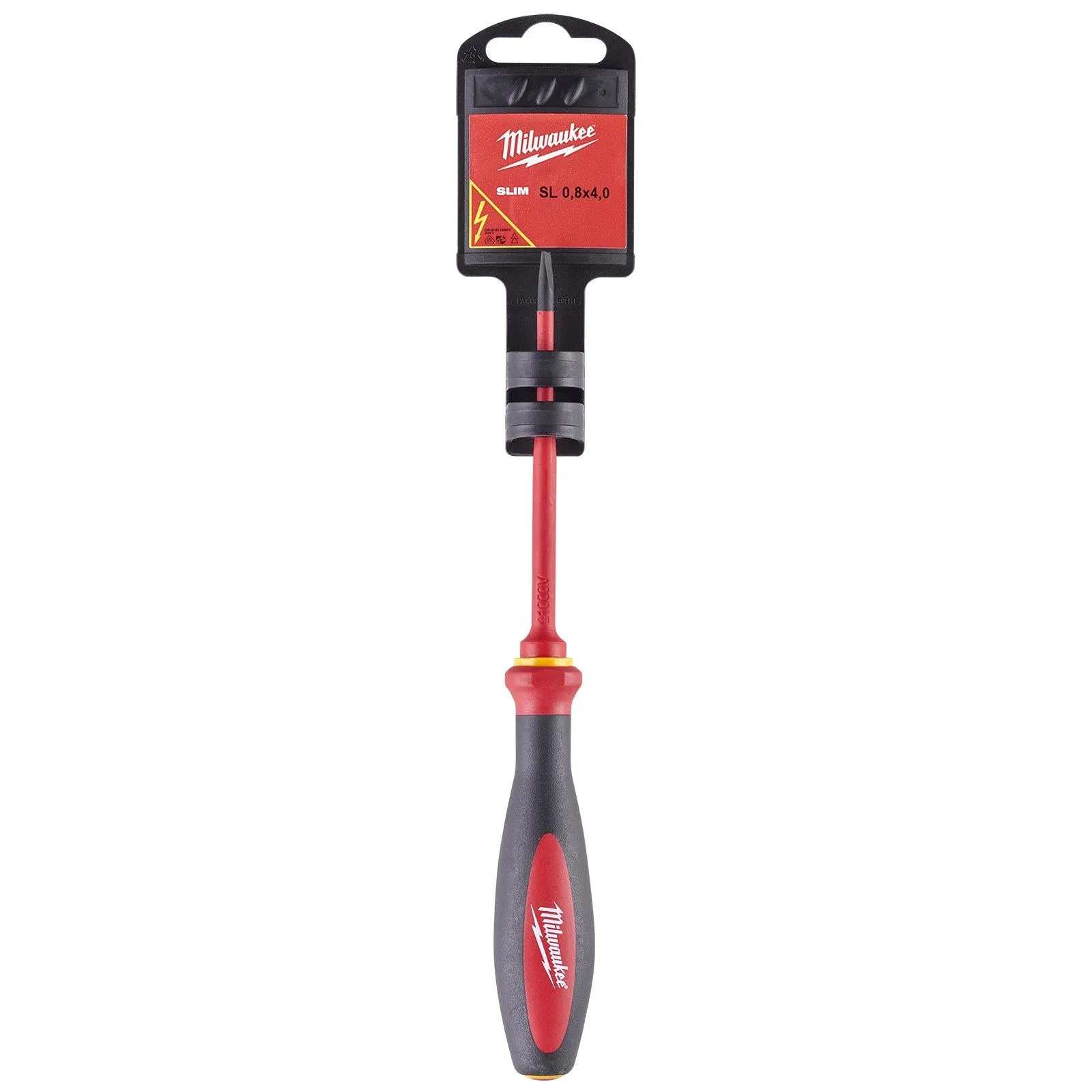 Milwaukee VDE Slim Screwdriver Slotted 0.8mm x 4mm x 100mm