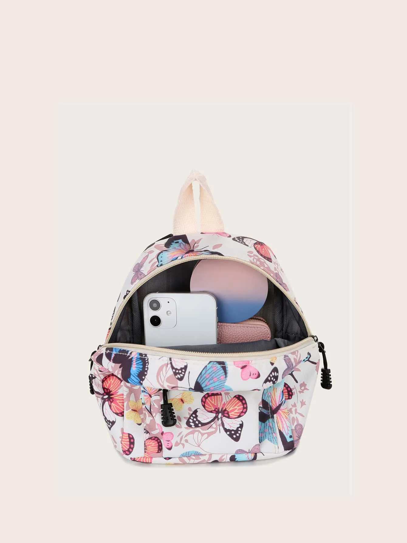 Mini Allover Butterfly Animal Pattern Nylon Backpack