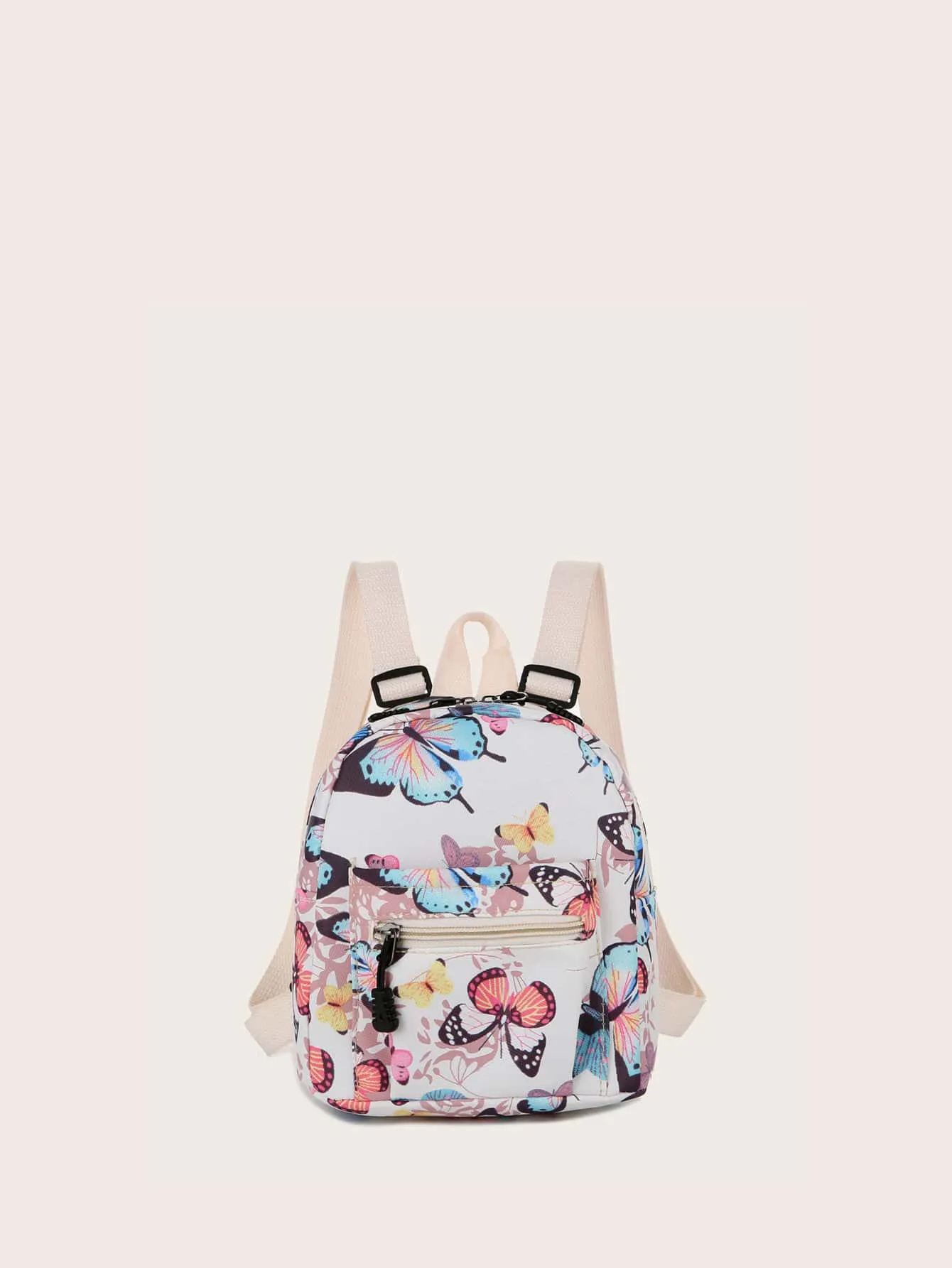 Mini Allover Butterfly Animal Pattern Nylon Backpack