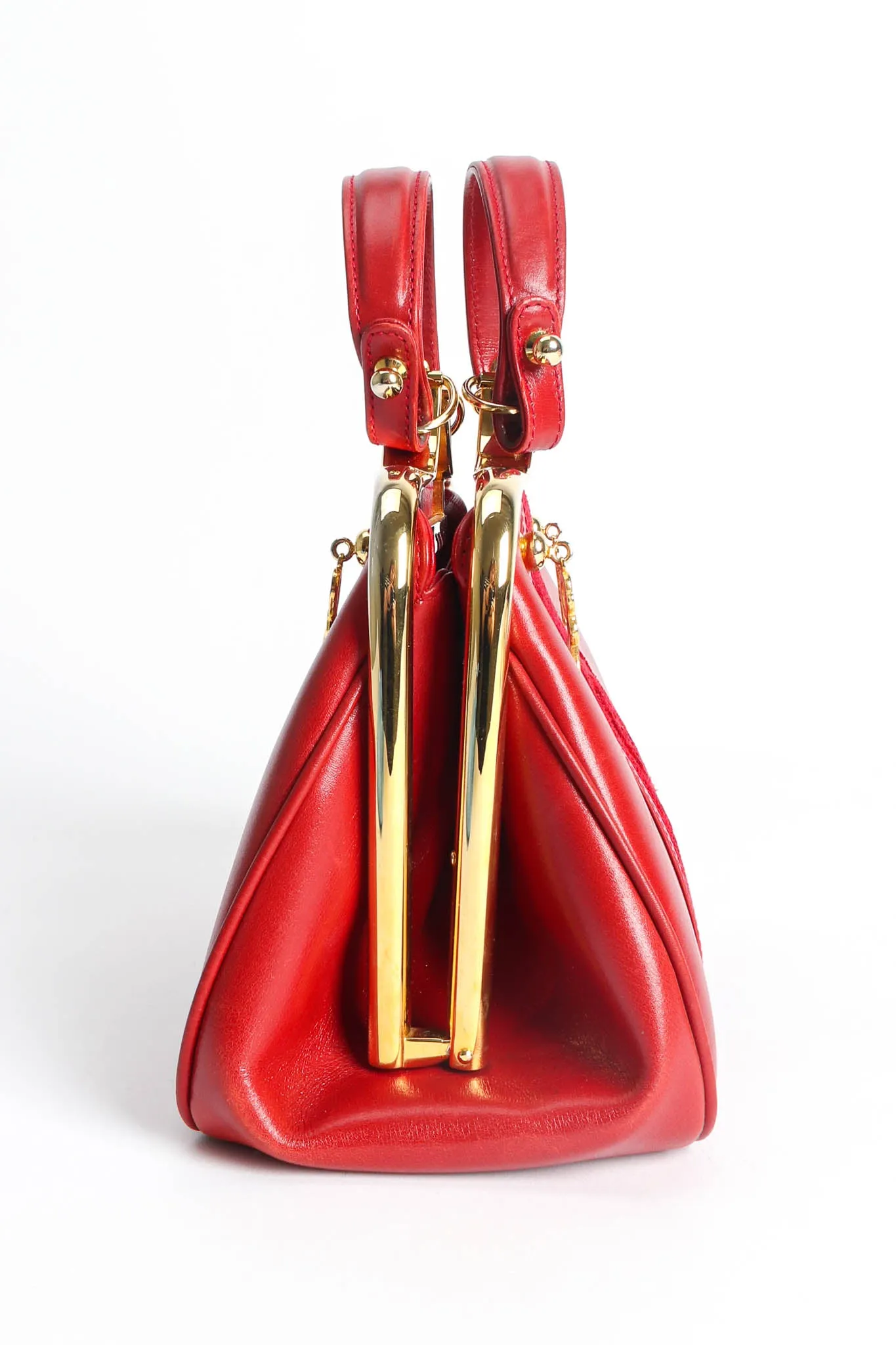 Mini Caravel Leather Frame Bag
