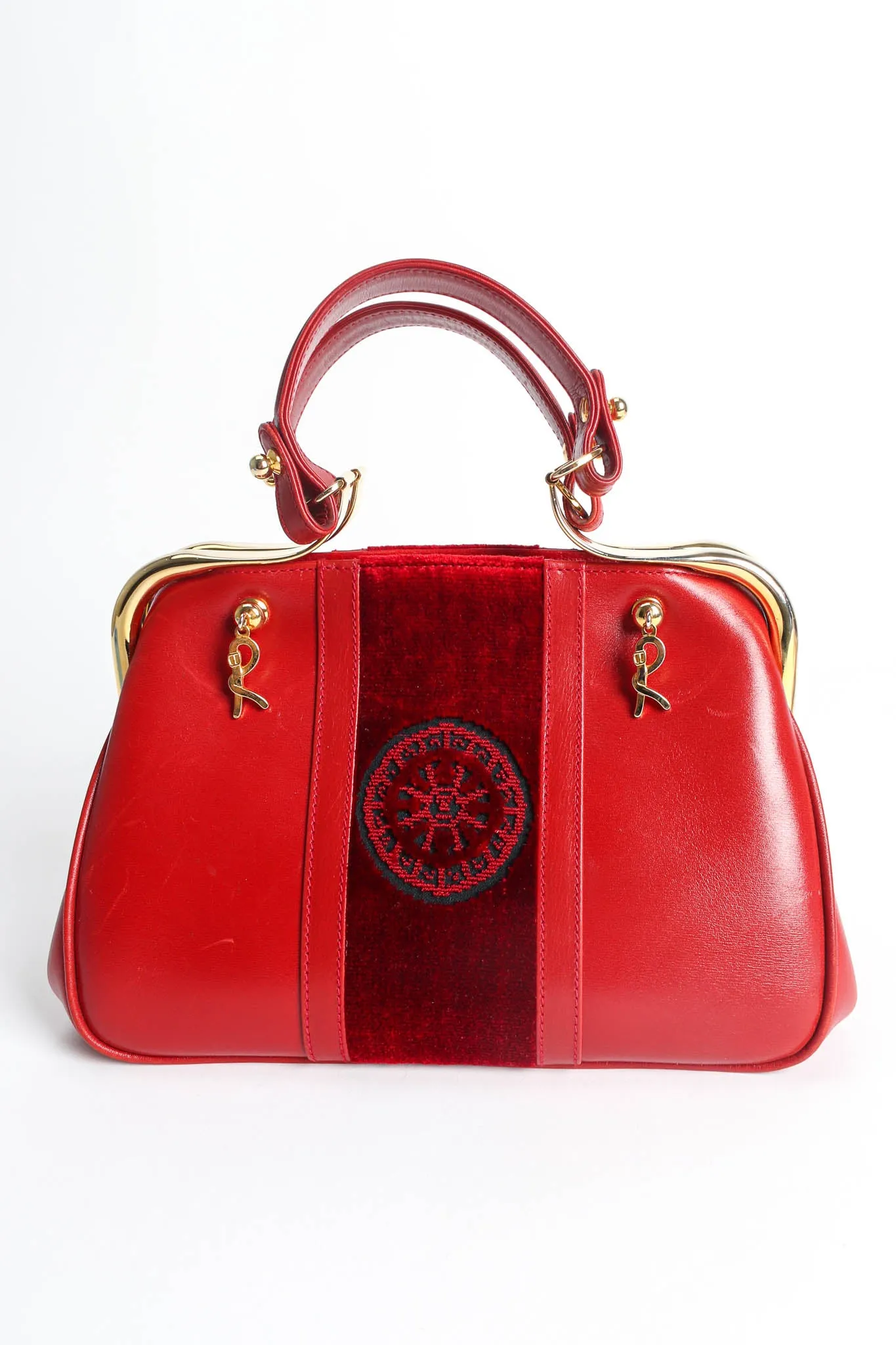 Mini Caravel Leather Frame Bag