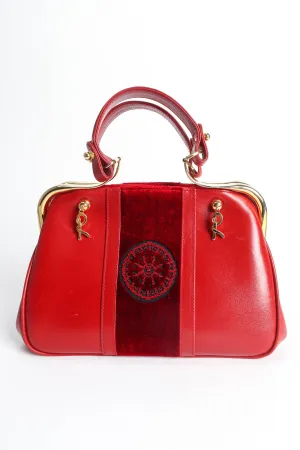 Mini Caravel Leather Frame Bag