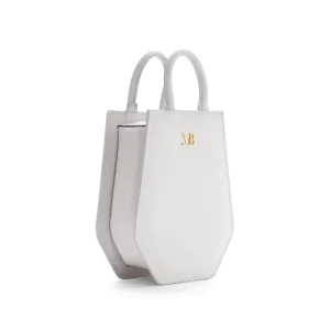 Mini Elay MIRUM® Leather Crossbody Bag | White
