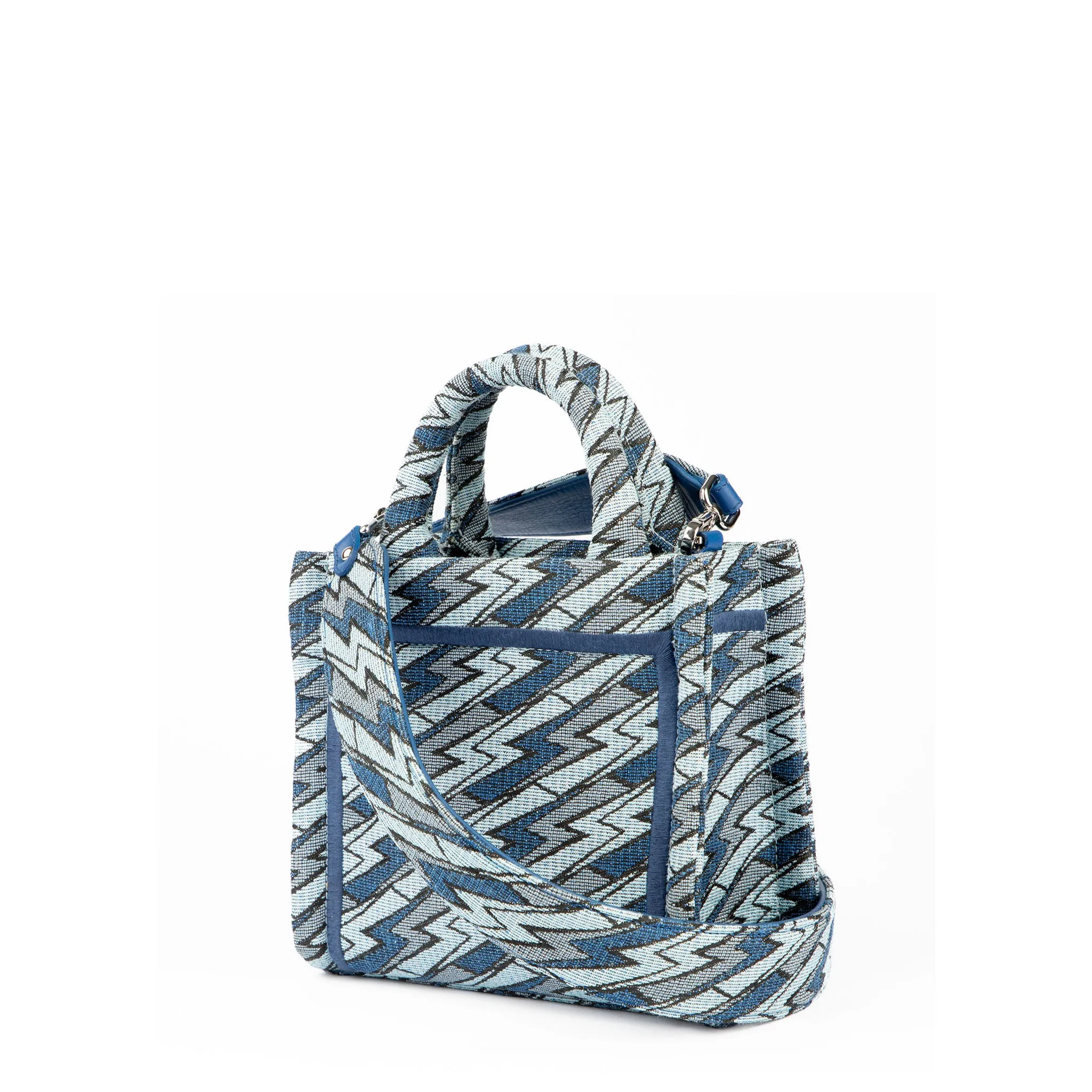 Mini Grazia PWR Jacquard Bag | Azul