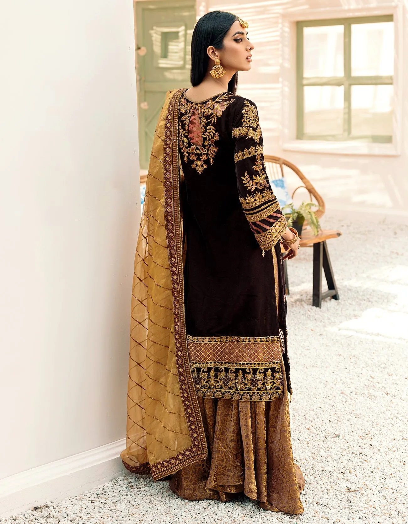 MK-303 | Emaan Adeel Makhmal Collection 2022 | Unstitched & Stitched Embroidered  Valvet Suits