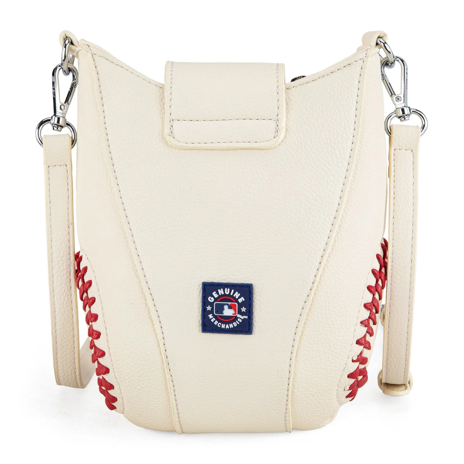 MLB-TX105  MLB Texas Rangers Team Baseball Stitch Crossbody - Beige