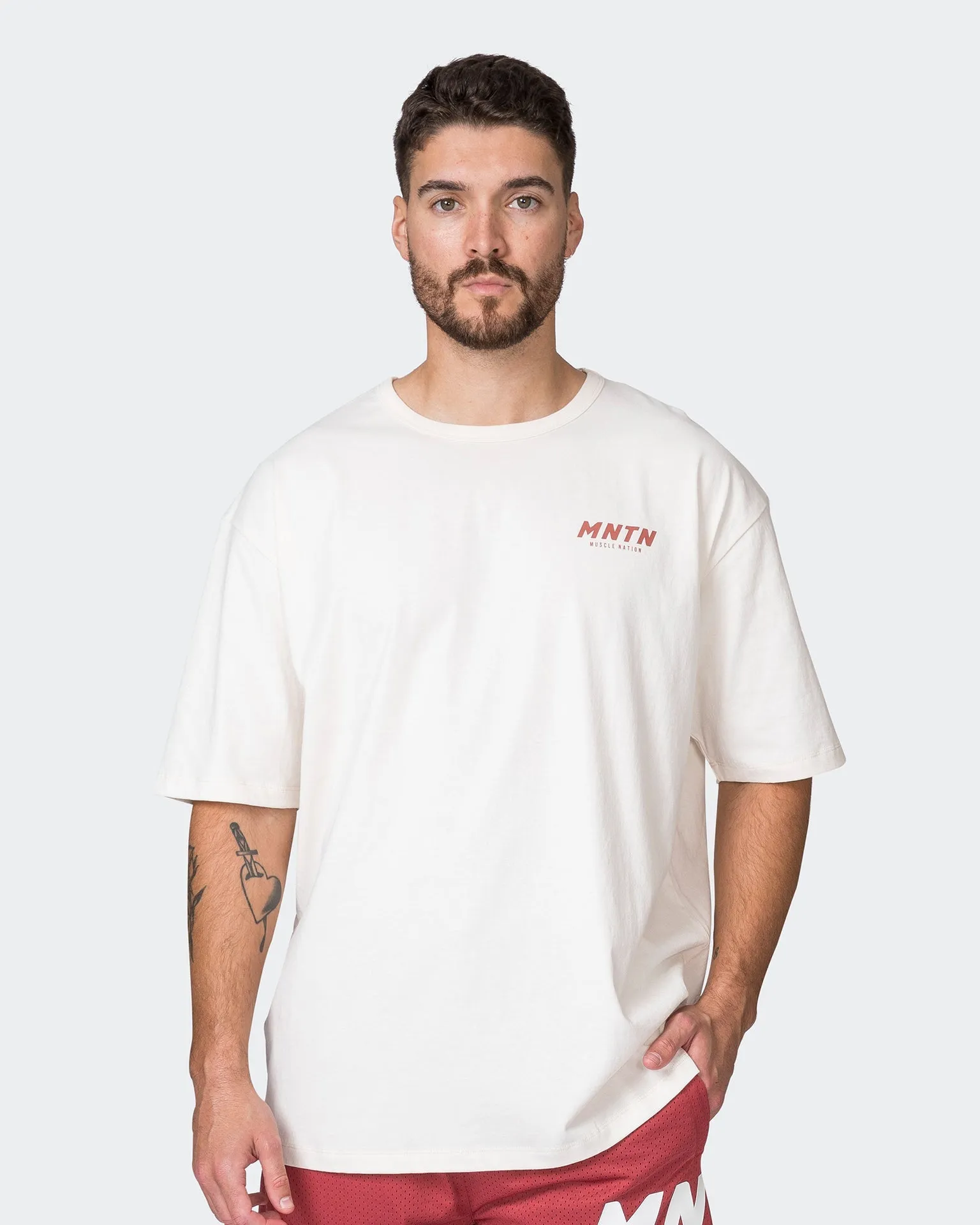 MNTN Oversized Tee - Travertine