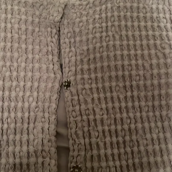 Mododoc Cropped Boxy Jacket Silver Haze