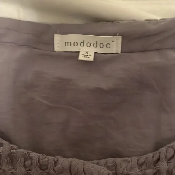 Mododoc Cropped Boxy Jacket Silver Haze