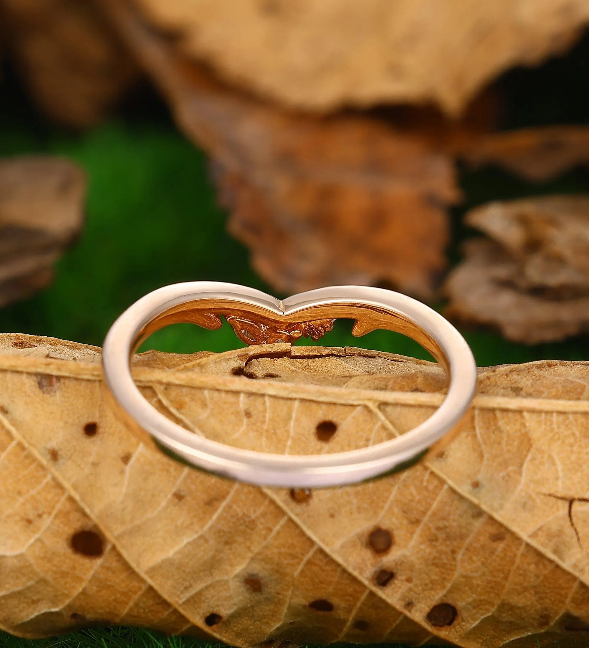 Moissanite Wedding Band Art Deco Anniversary Gifts for Her