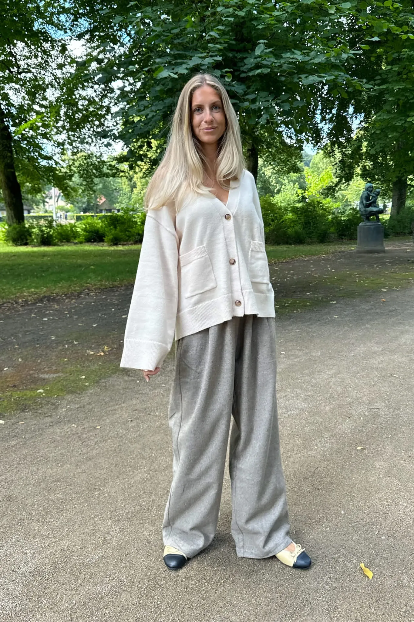 MollyIC Cardigan - Råhvid