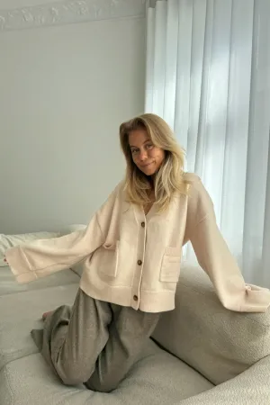 MollyIC Cardigan - Råhvid