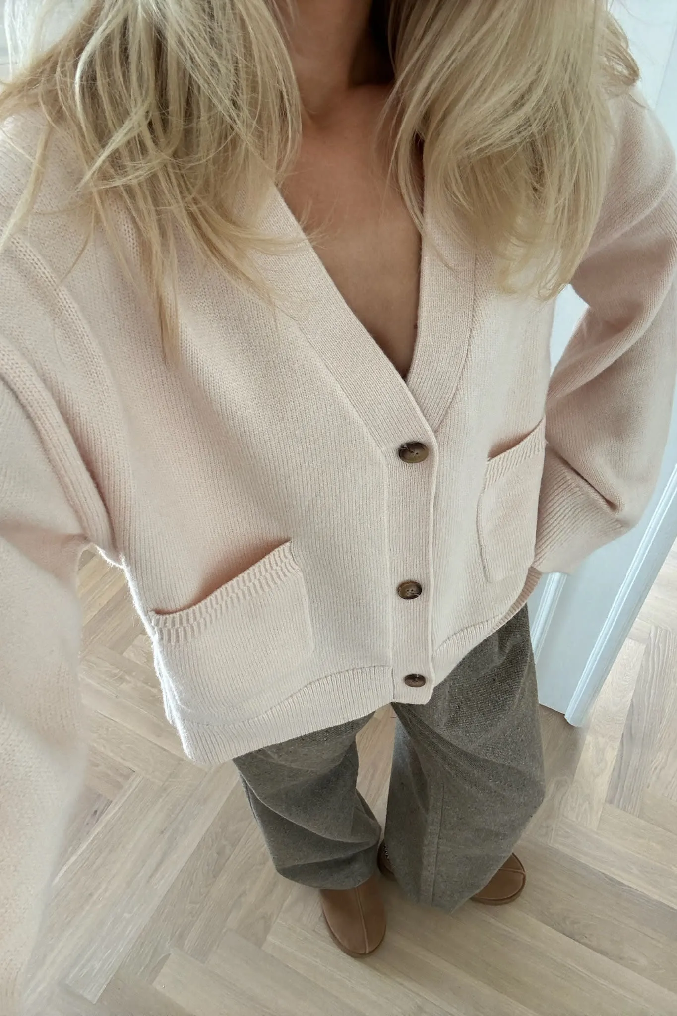 MollyIC Cardigan - Råhvid