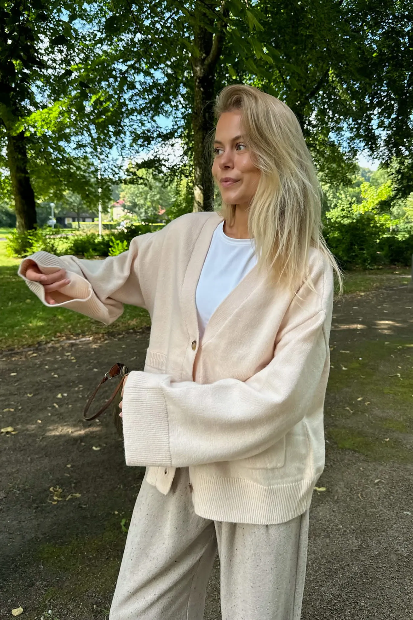 MollyIC Cardigan - Råhvid