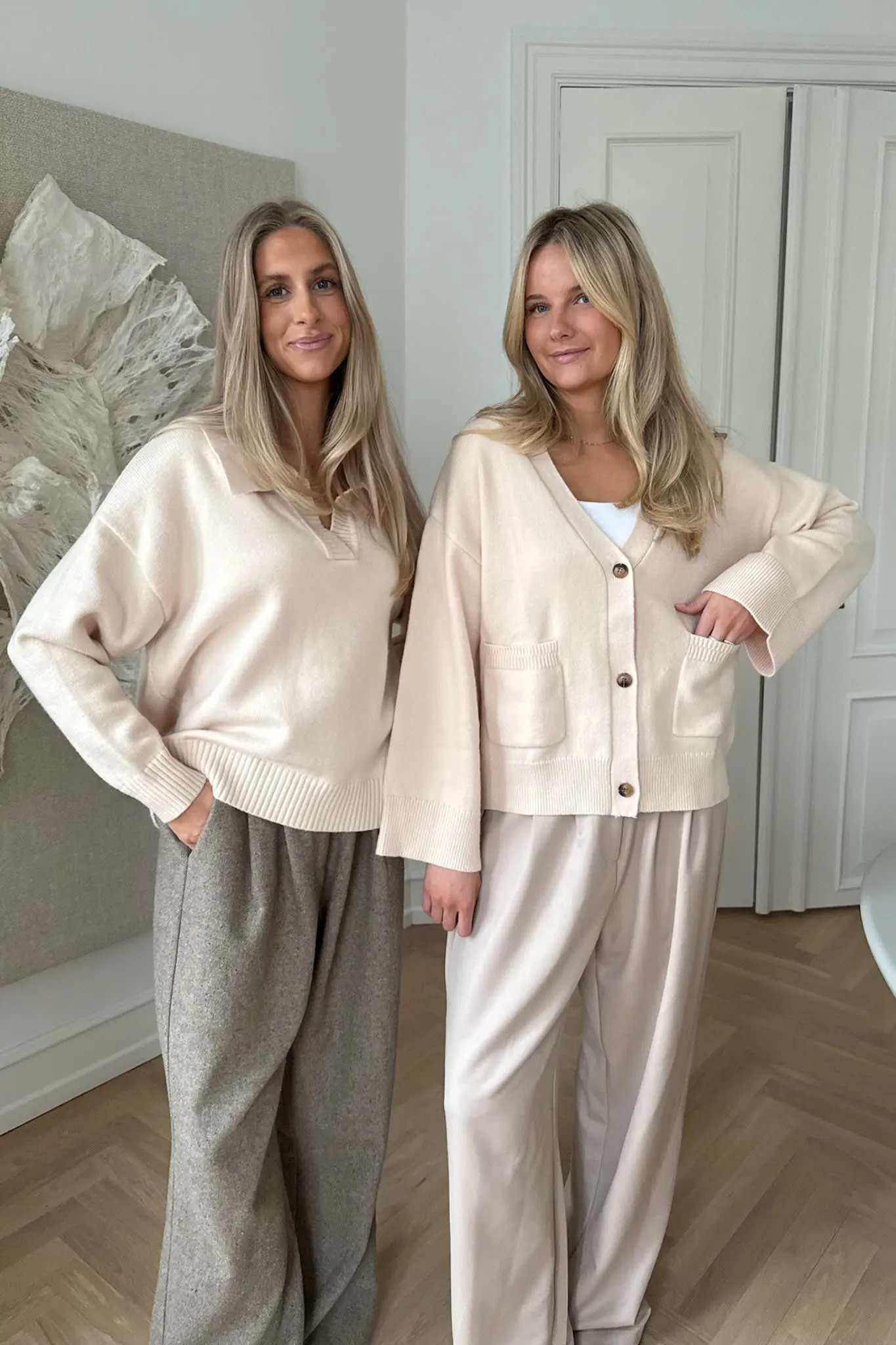 MollyIC Cardigan - Råhvid