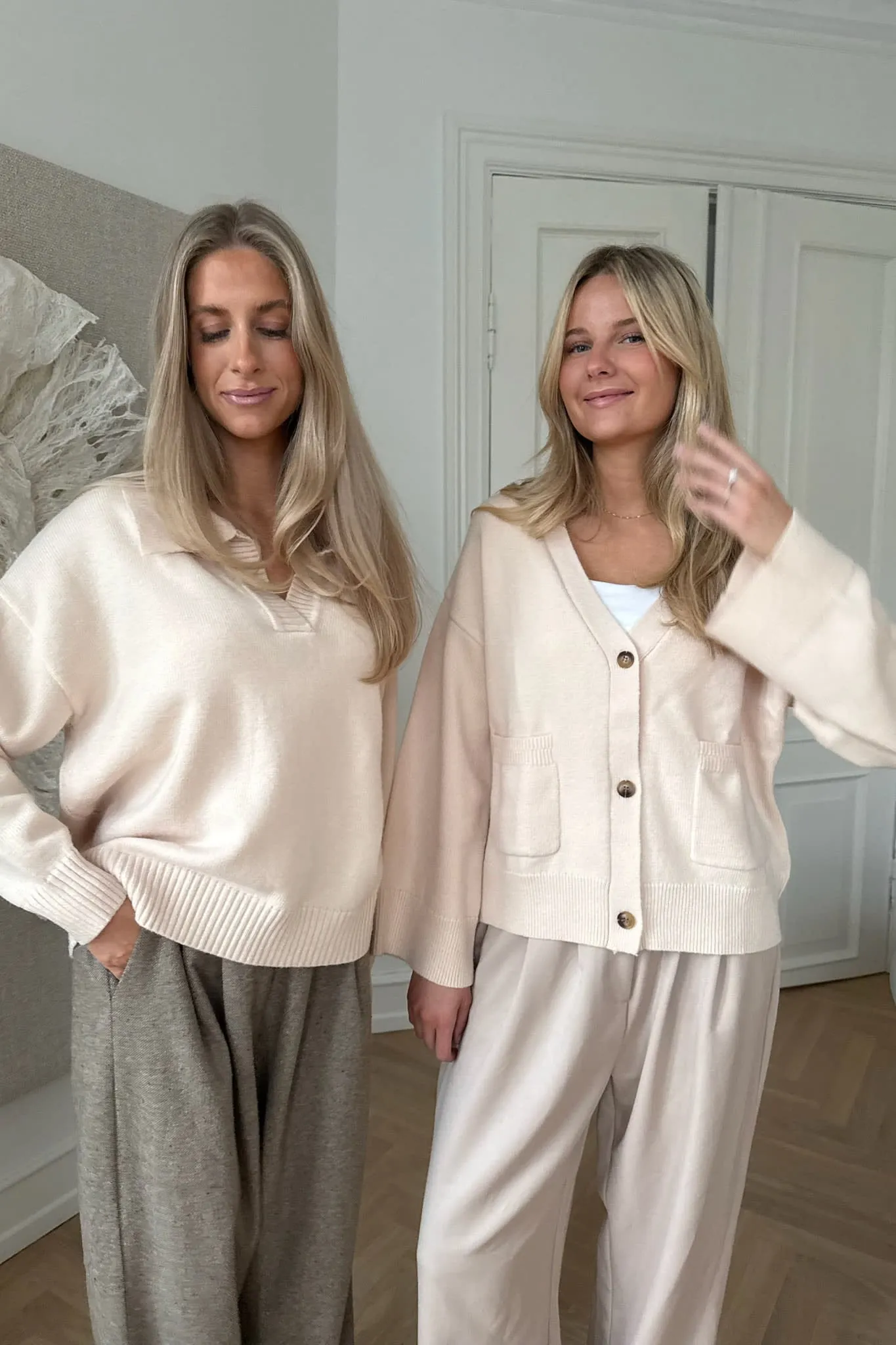 MollyIC Cardigan - Råhvid